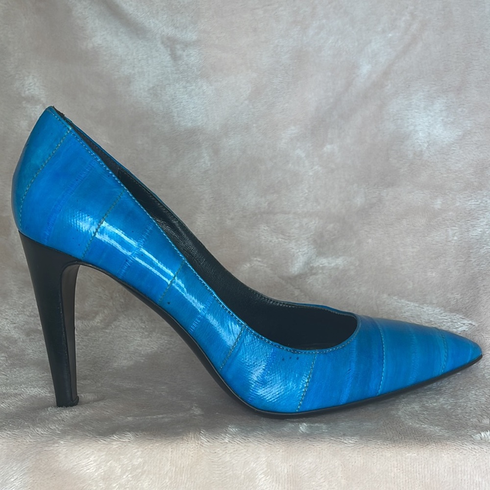 Tibi New York | Leather 4” Heels | Blue Orchid | Size 9B | Brand New `